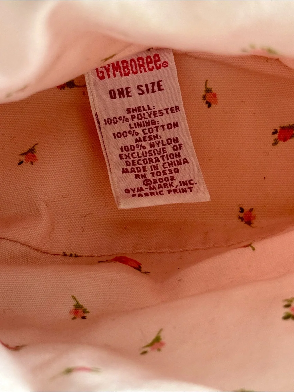 Vintage Gymboree Light Pink Ruffle Frame Purse